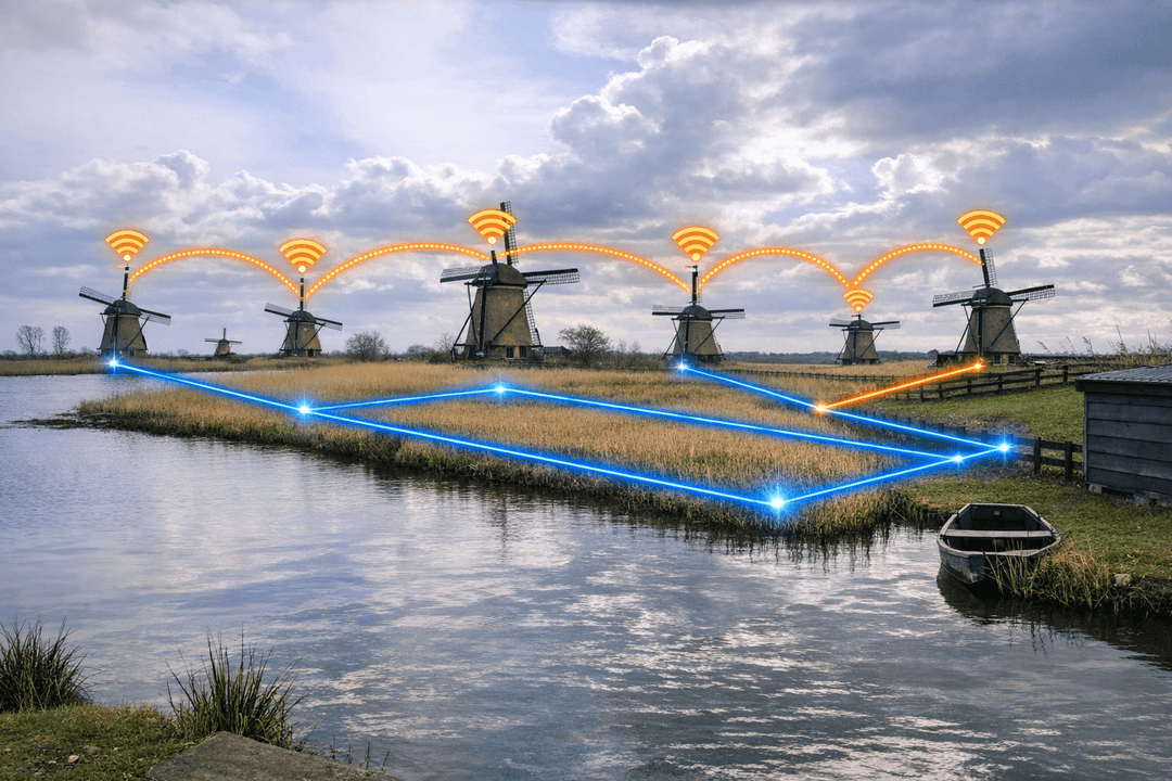 Project uitgelicht: glasvezel- en wifi-netwerk voor Kinderdijk 