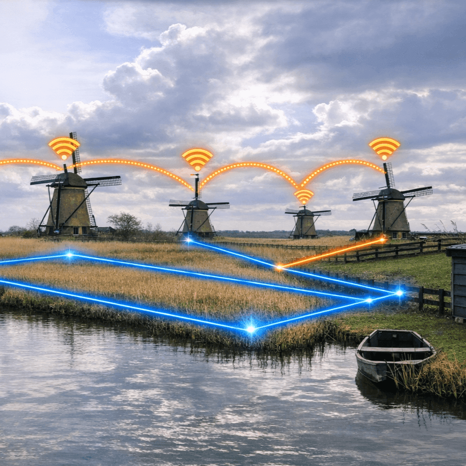 Project uitgelicht: glasvezel- en wifi-netwerk voor Kinderdijk 