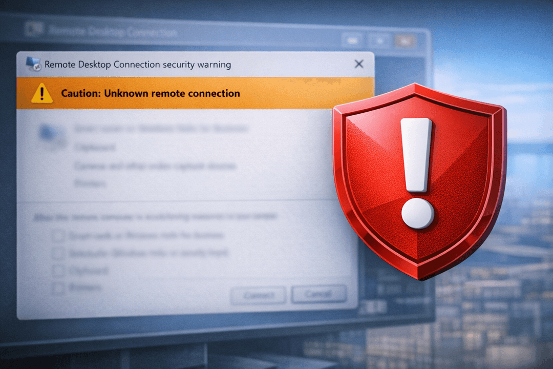 Nieuwe RDP‑melding in Windows vraagt om bewuste keuzes