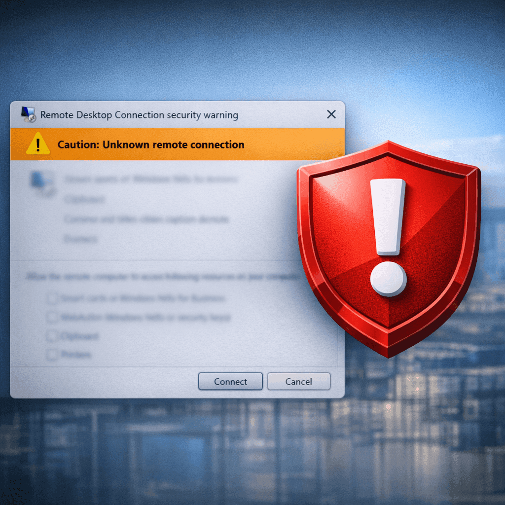 Nieuwe RDP‑melding in Windows vraagt om bewuste keuzes