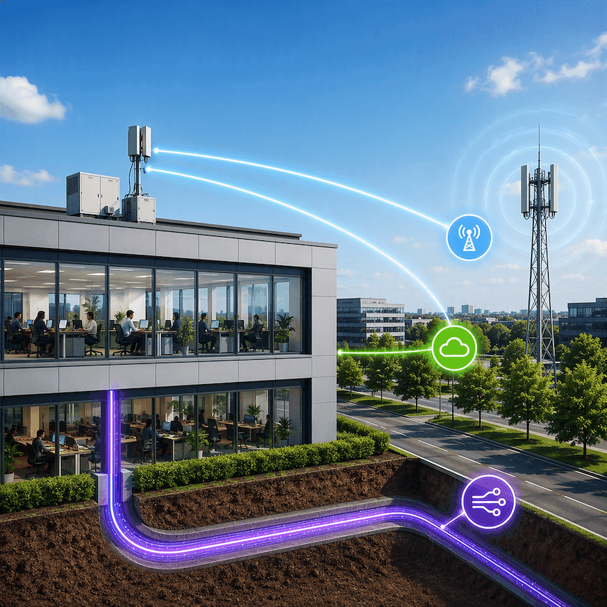 Back-up internetverbinding waarborgt de bedrijfscontinuïteit